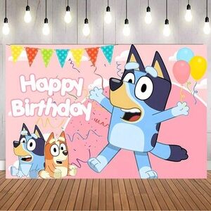 Bluey birthday banner